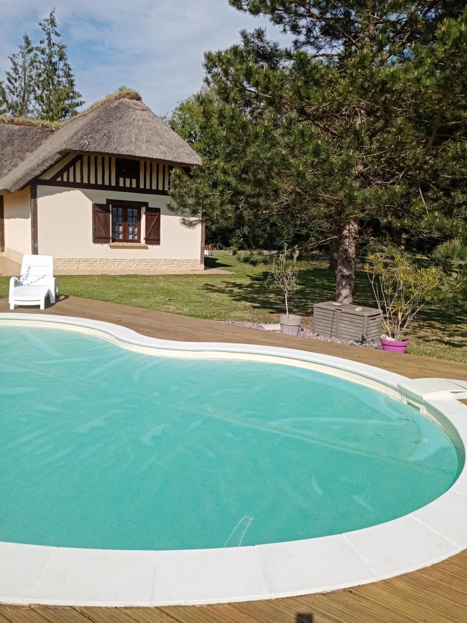 Maison Traditionnelle Normande Avec Piscine Hotot-en-Auge ภายนอก รูปภาพ